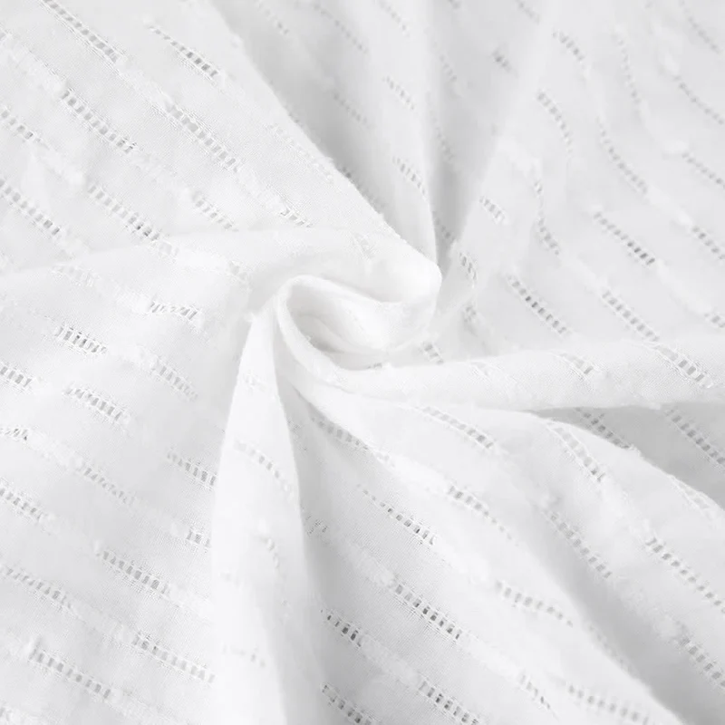 Baumwoll-Loungewear-Kleid mit Bindeband vorne