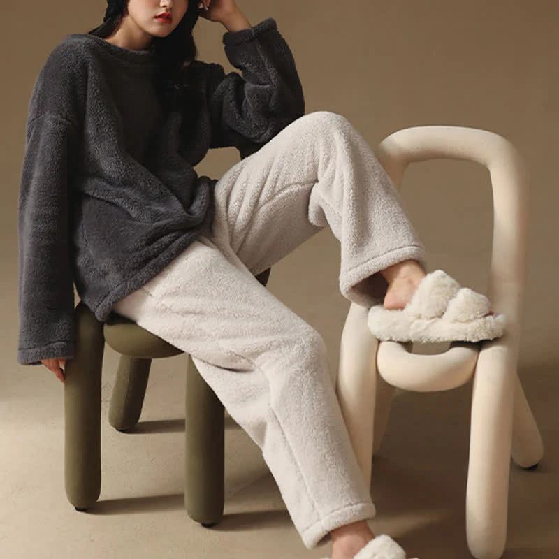 Partner-Pyjamas aus minimalistischem Flanell