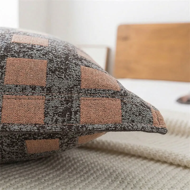 Moderne Jacquard-Baumwoll-Kissenbezüge (2 Stück)