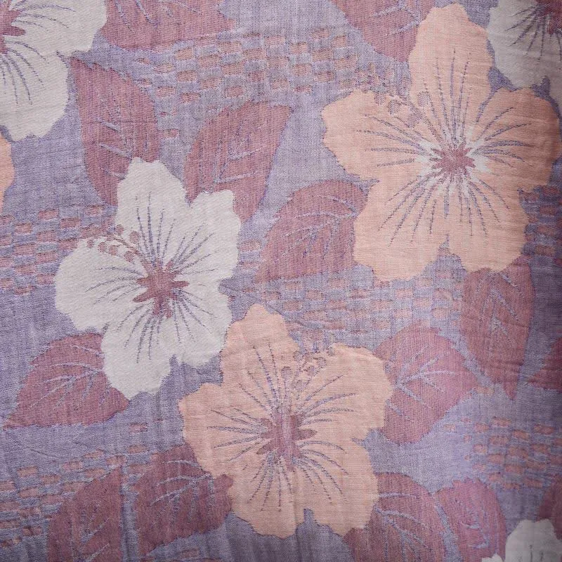 Kimono-Bademantel aus Baumwollgaze mit Kirschblütenmuster