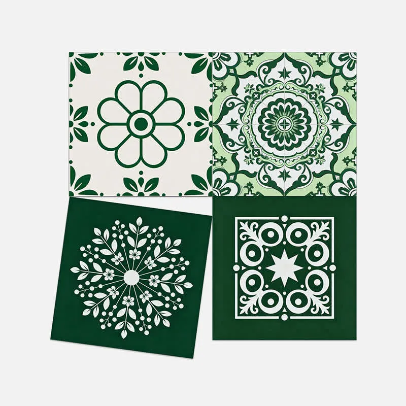 Retro-Blumen-Wandtattoo zum Abziehen und Aufkleben (24 Stück)