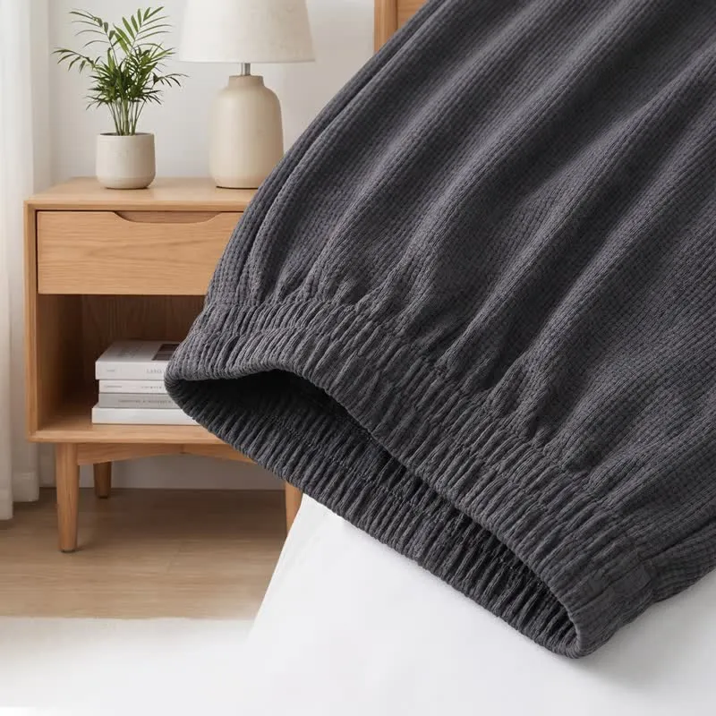 Loungewear-Set aus Baumwolle mit geometrischem Kettenmuster