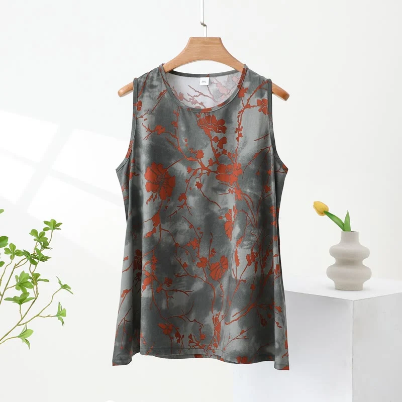 Pyjama-Set mit floralem Tanktop und Hose von Artistic Branch