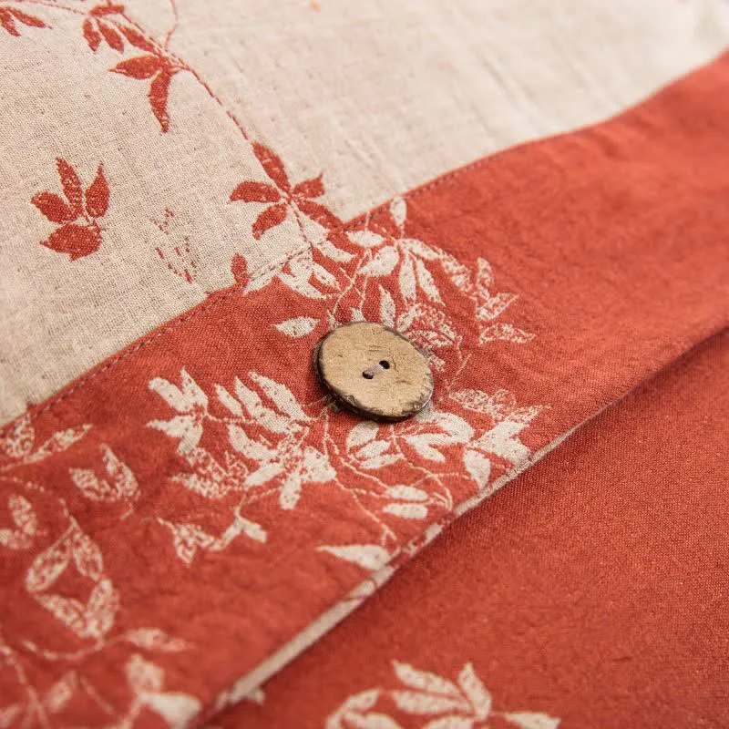 Bettwäsche-Set „Country Leaf“ aus Baumwollgaze (4-teilig)
