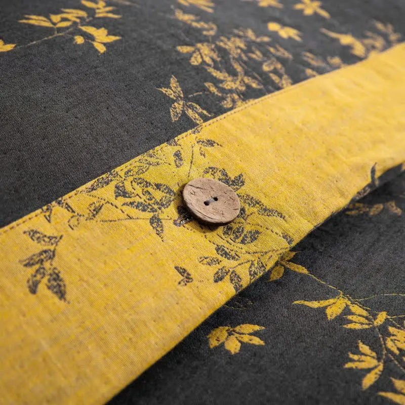 Bettwäsche-Set „Country Leaf“ aus Baumwollgaze (4-teilig)