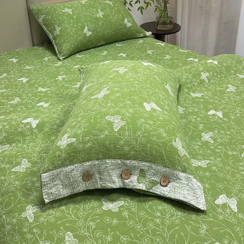 Bettwäsche aus Baumwollgaze mit Schmetterlingsmotiven (4-teilig)
