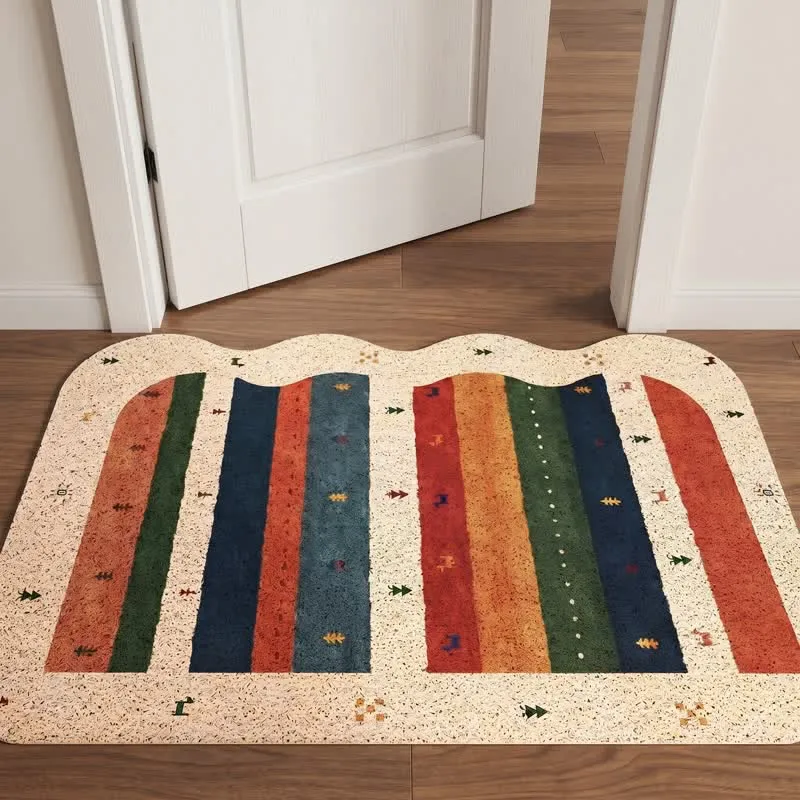 Vintage Tribal Rainbow PVC-Türvorleger