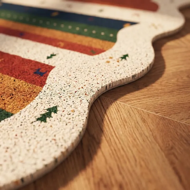 Vintage Tribal Rainbow PVC-Türvorleger