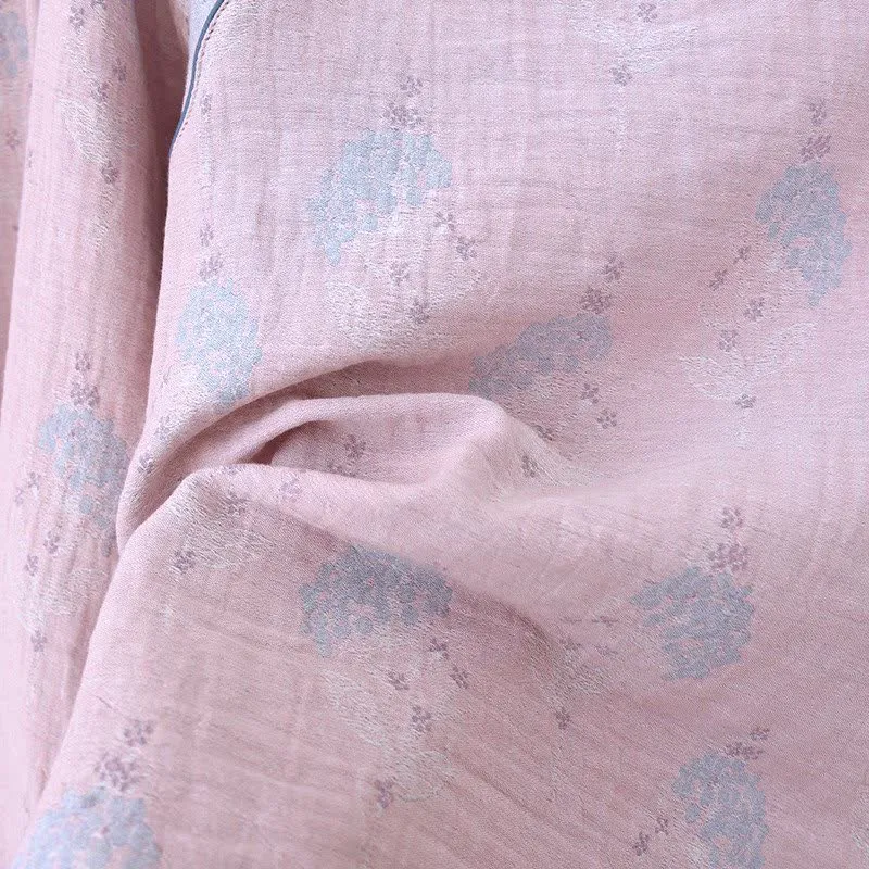 Pyjama-Set aus Baumwolle im Vintage-Stil mit dezentem Blumenmuster