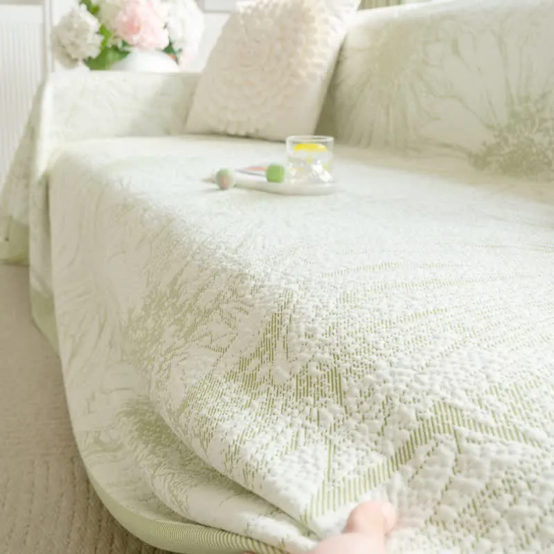 Künstlerische Chenille-Sofadecke mit Sonnenblumenmotiv