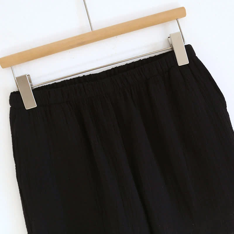 Boho-Pyjama-Set aus Baumwollgaze mit flatternden Ärmeln