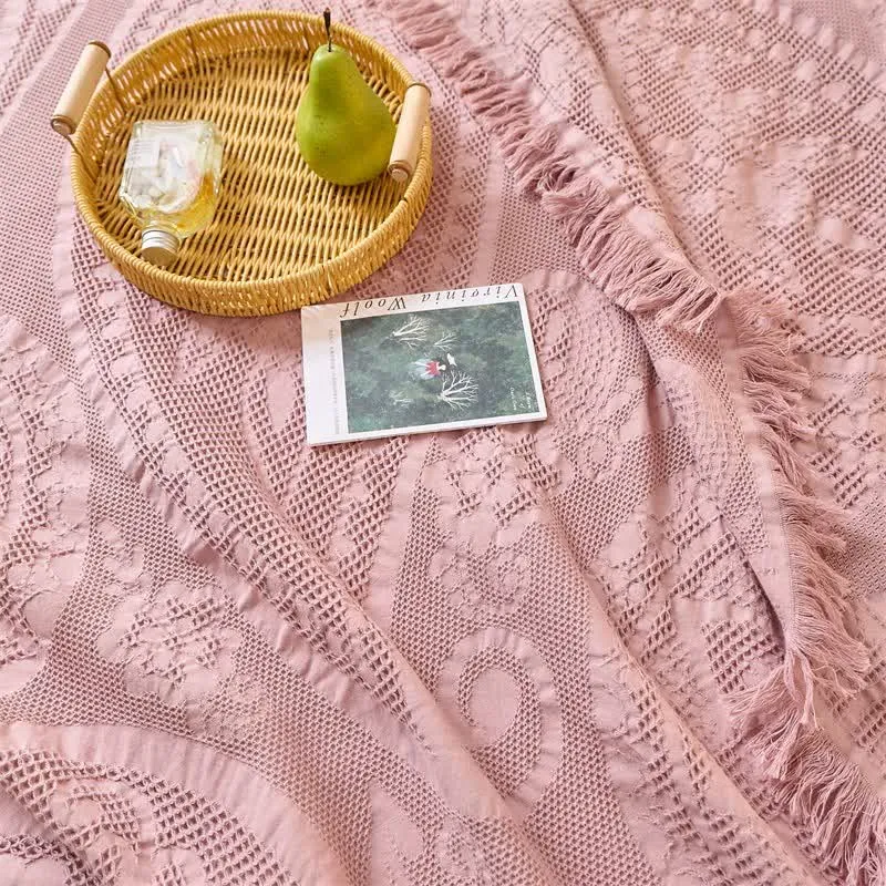 Schicke Jacquard-Waffelgewebe-Steppdecke