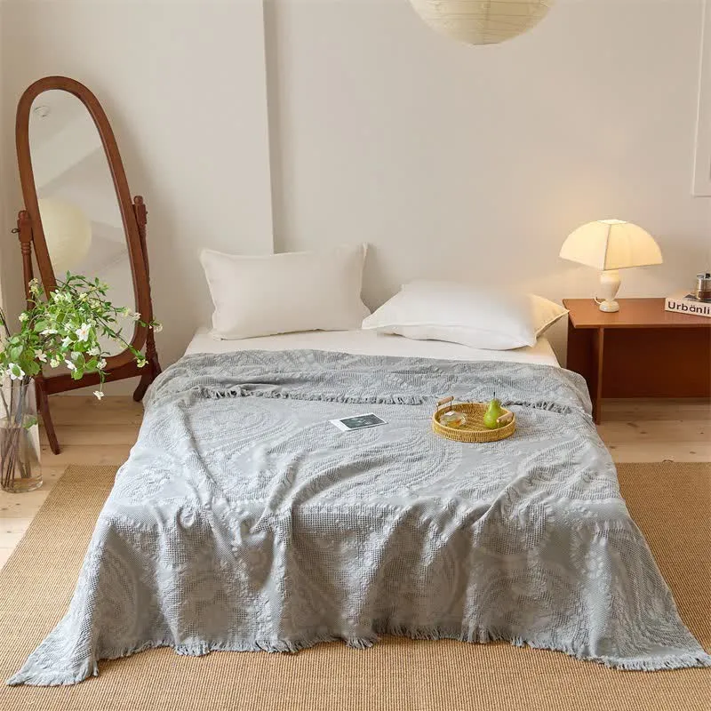 Schicke Jacquard-Waffelgewebe-Steppdecke