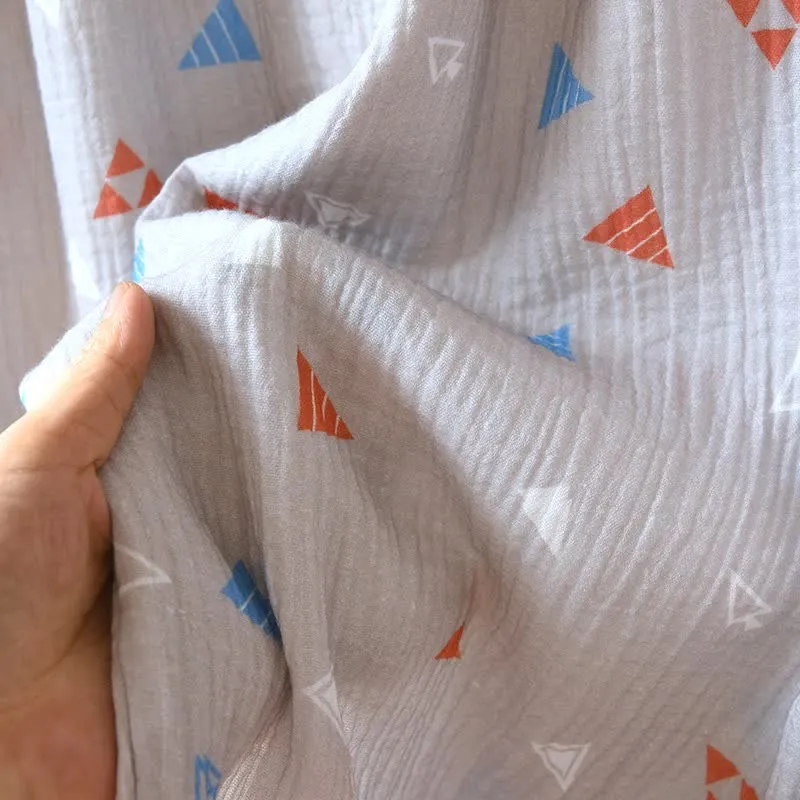 Unisex-Loungewear-Set aus Baumwolle mit geometrischem Dreieck