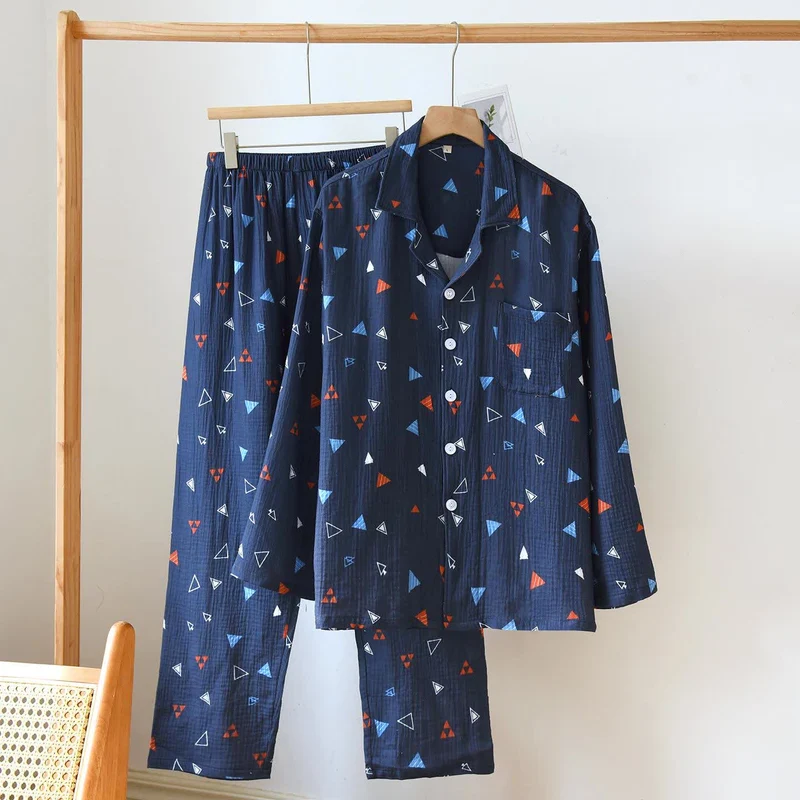 Unisex-Loungewear-Set aus Baumwolle mit geometrischem Dreieck