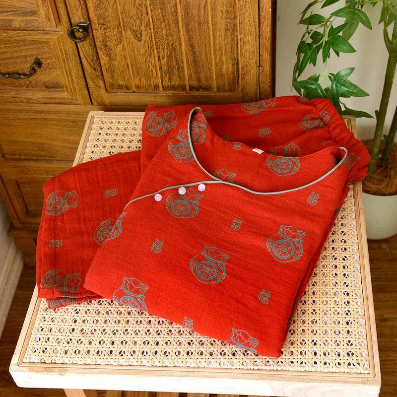 Loungewear-Set aus Baumwolle mit Glückstaschenmuster