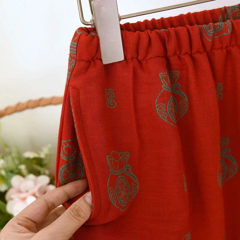 Loungewear-Set aus Baumwolle mit Glückstaschenmuster