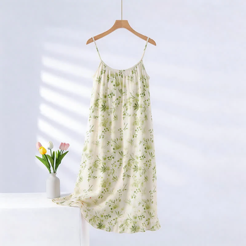 Refresh Style Blatt-Camisole-Nachthemd