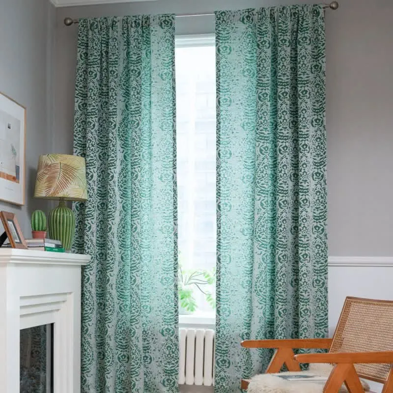 Vorhang im Vintage-Stil mit Wassertropfenmuster