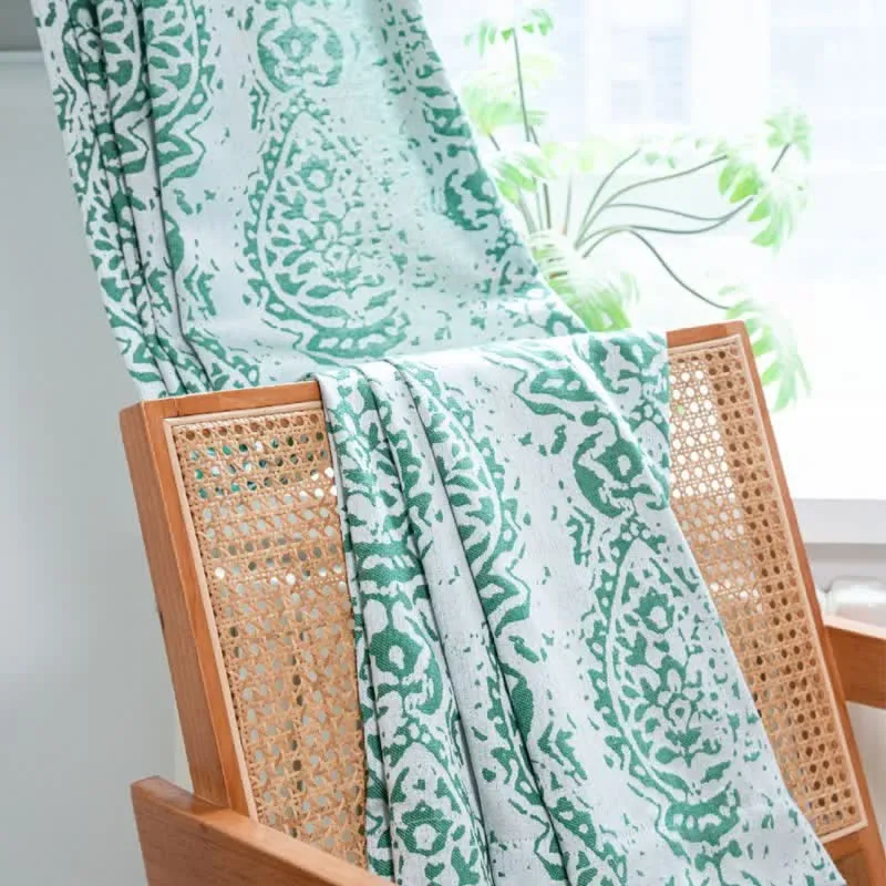 Vorhang im Vintage-Stil mit Wassertropfenmuster