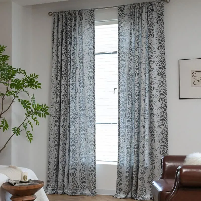 Vorhang im Vintage-Stil mit Wassertropfenmuster