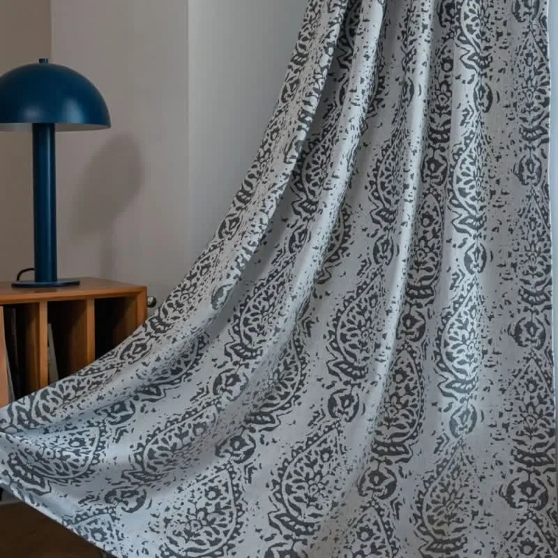 Vorhang im Vintage-Stil mit Wassertropfenmuster