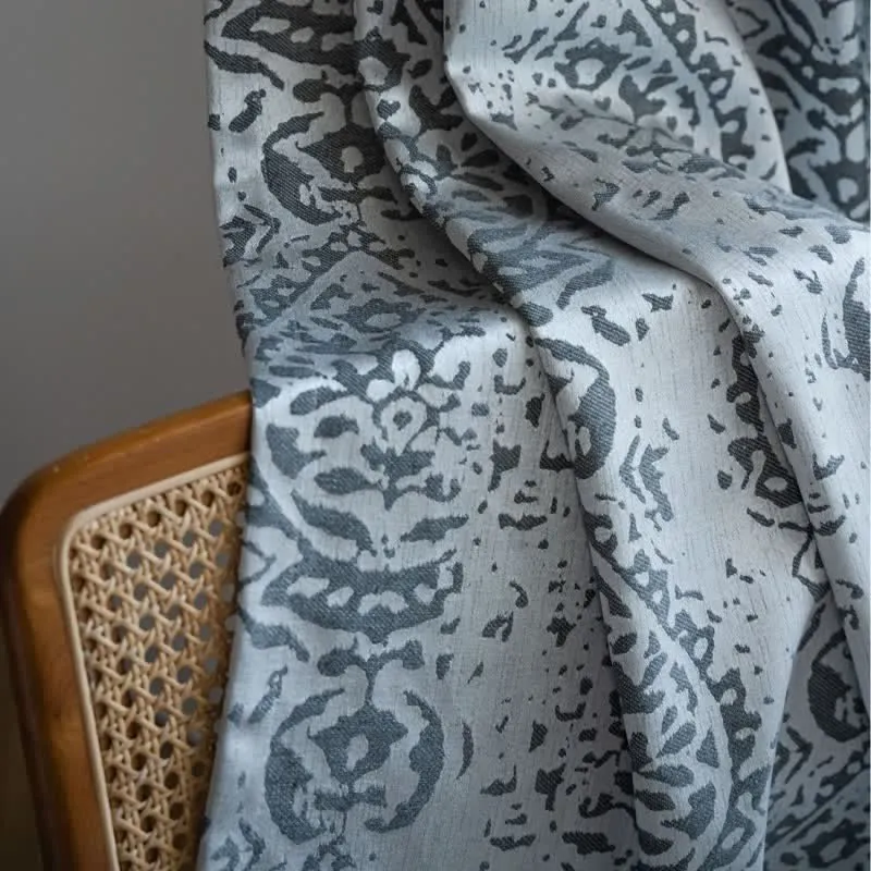 Vorhang im Vintage-Stil mit Wassertropfenmuster