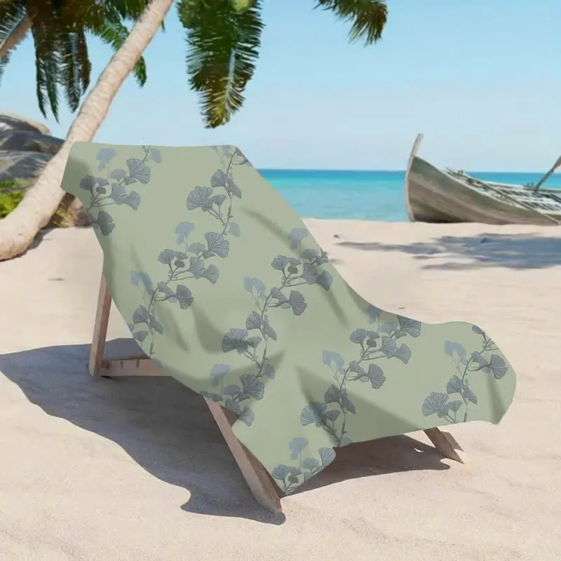 Strandtuch aus Ginkgoblättern