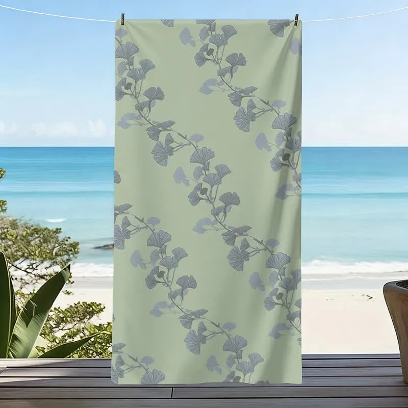 Strandtuch aus Ginkgoblättern