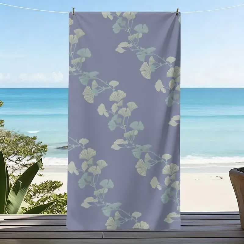 Strandtuch aus Ginkgoblättern