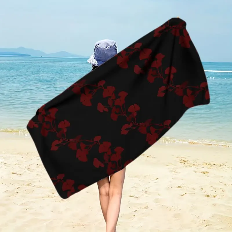 Strandtuch aus Ginkgoblättern