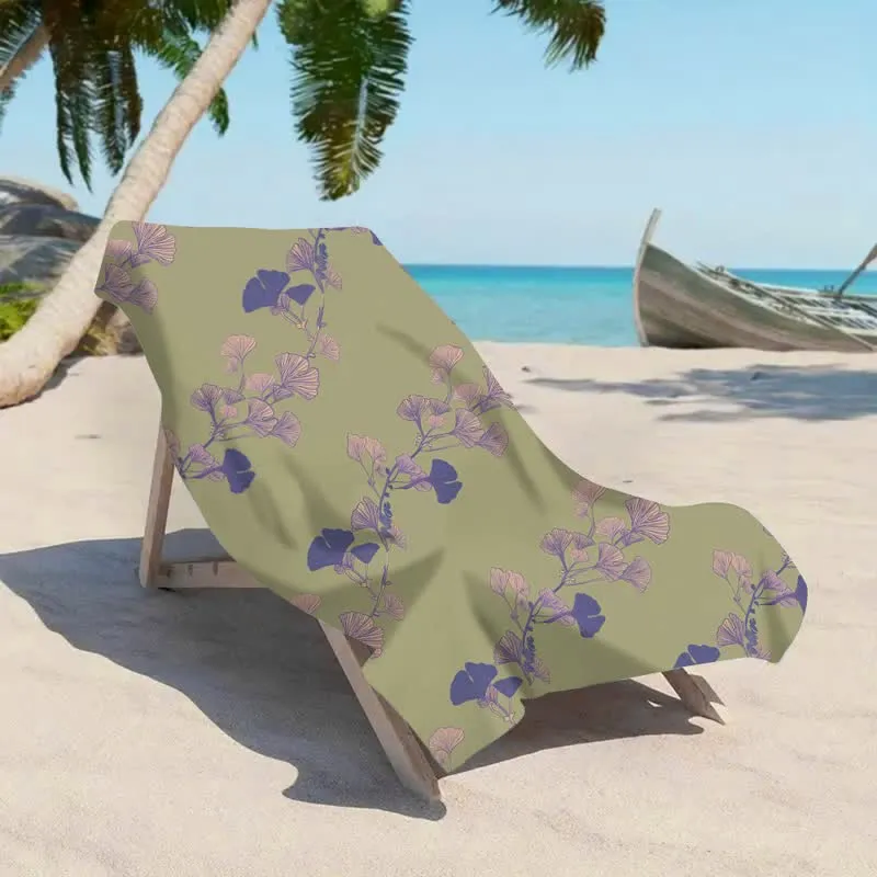 Strandtuch aus Ginkgoblättern