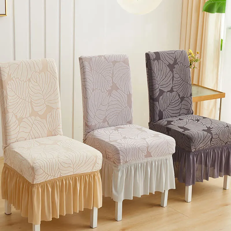 Jacquard Leaf Parsons Stuhlhusse