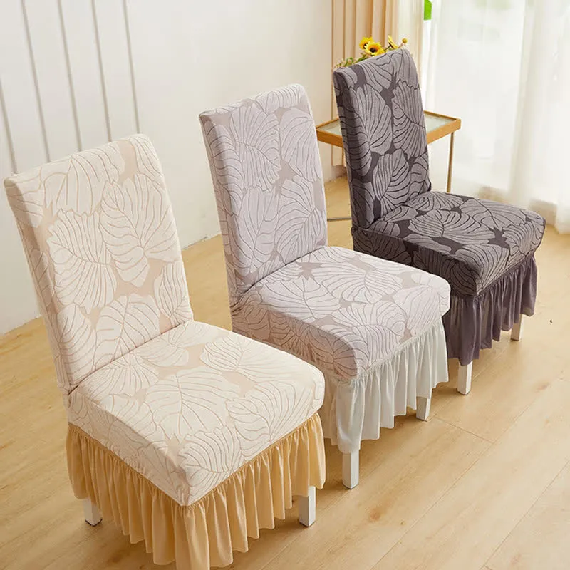 Jacquard Leaf Parsons Stuhlhusse