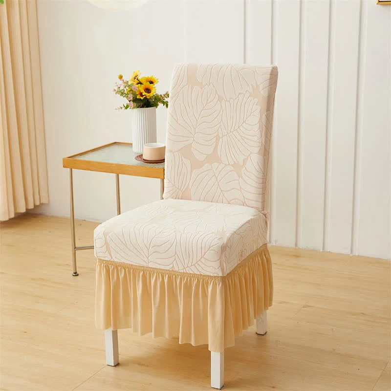 Jacquard Leaf Parsons Stuhlhusse