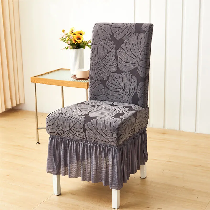Jacquard Leaf Parsons Stuhlhusse