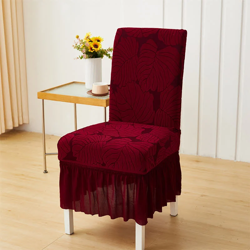 Jacquard Leaf Parsons Stuhlhusse
