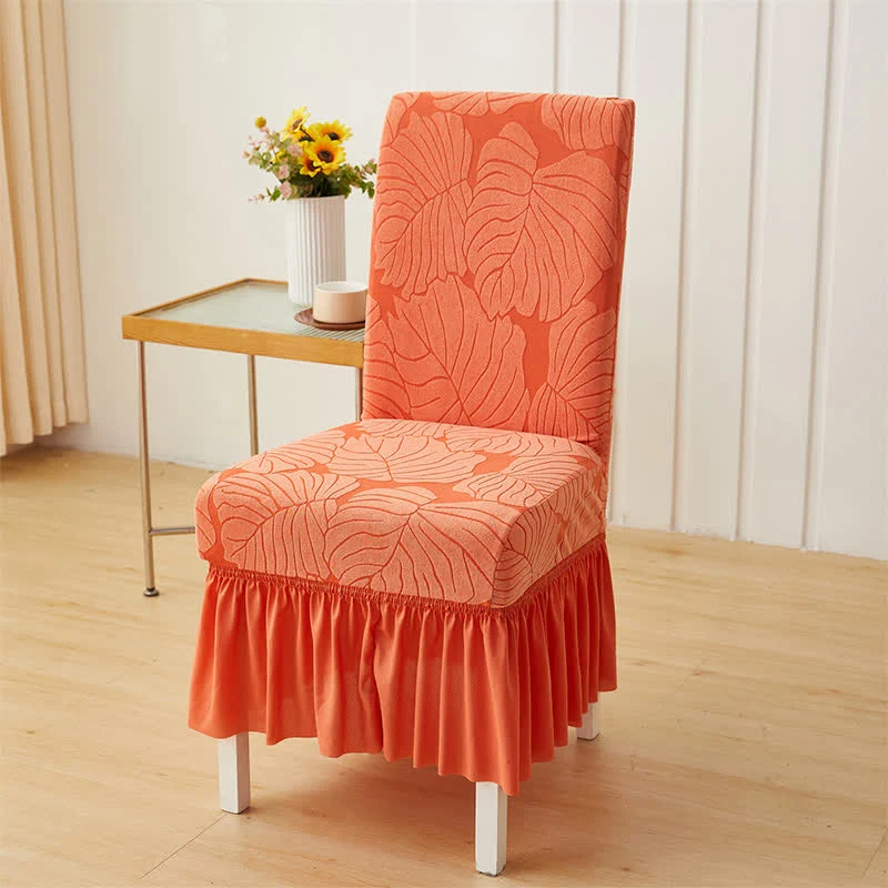 Jacquard Leaf Parsons Stuhlhusse