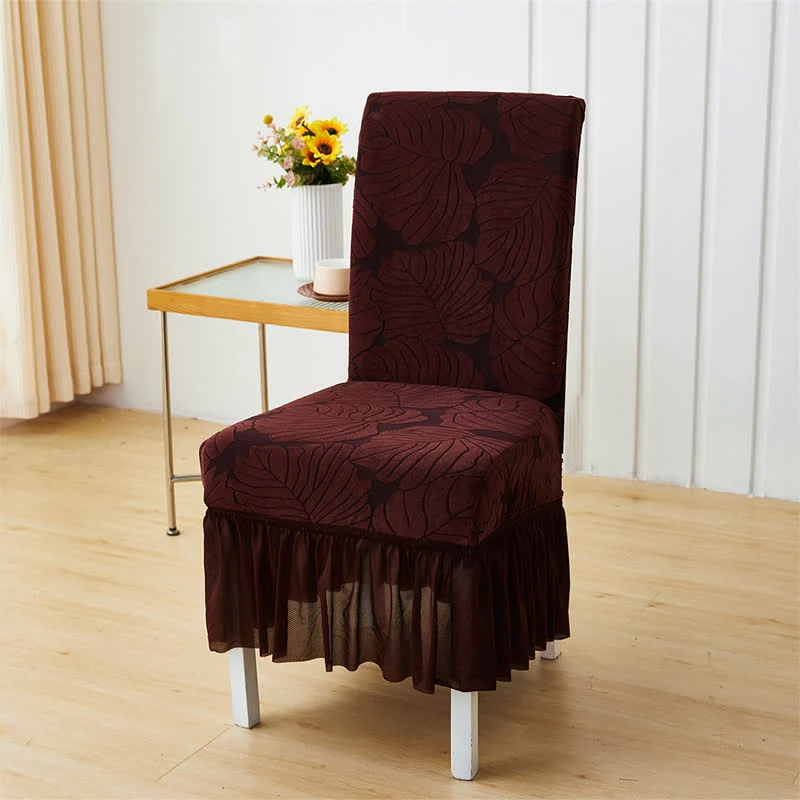 Jacquard Leaf Parsons Stuhlhusse