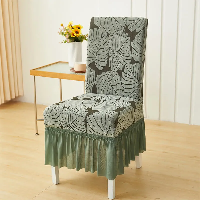 Jacquard Leaf Parsons Stuhlhusse