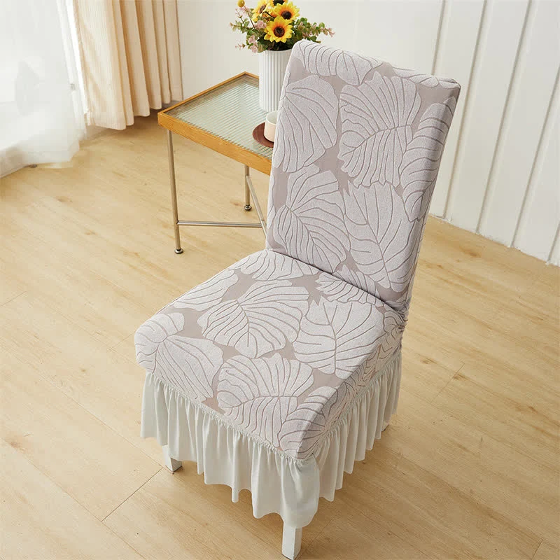 Jacquard Leaf Parsons Stuhlhusse