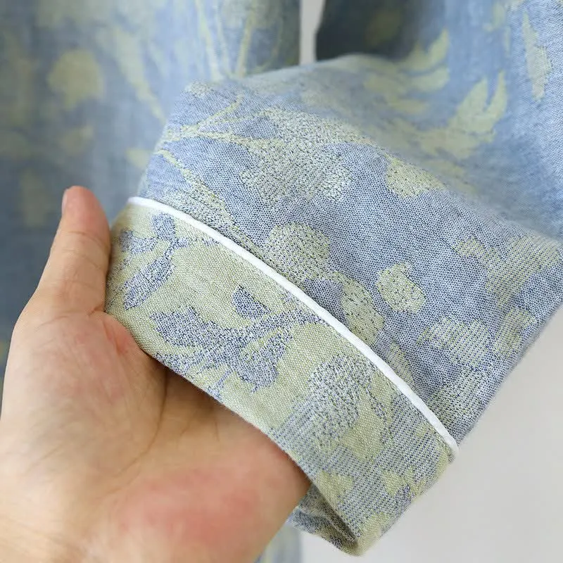 Pyjama-Set aus Baumwolle mit orientalischem Blumenmuster