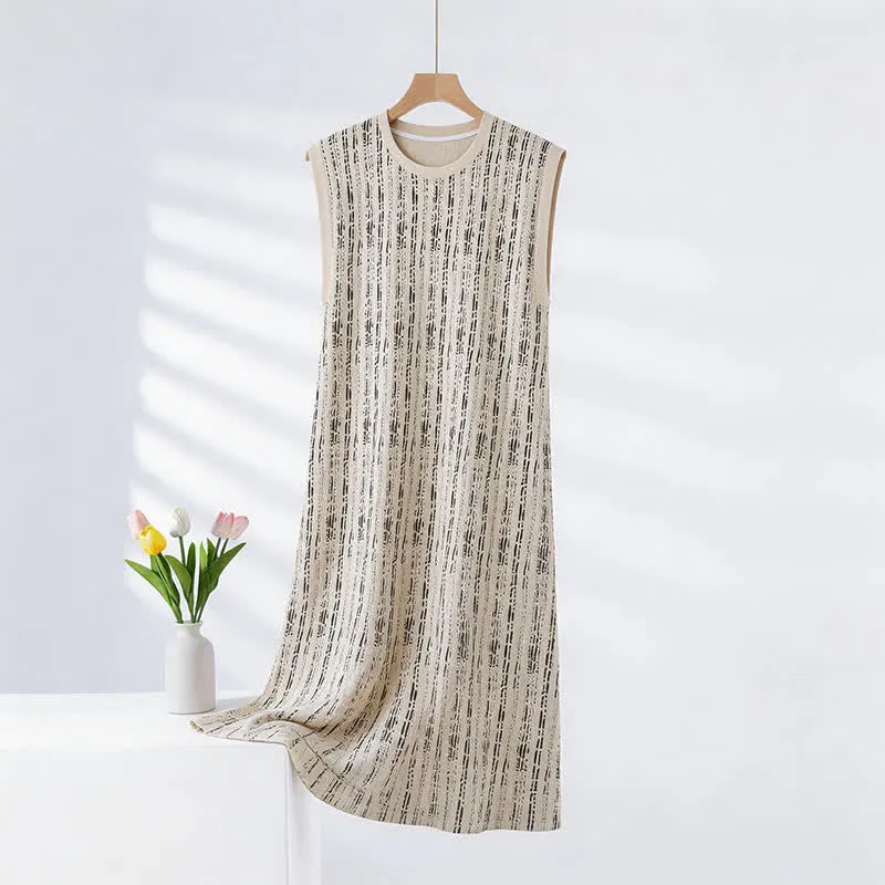 Ärmelloses Baumwoll-Nachthemd im Artistic Line-Stil