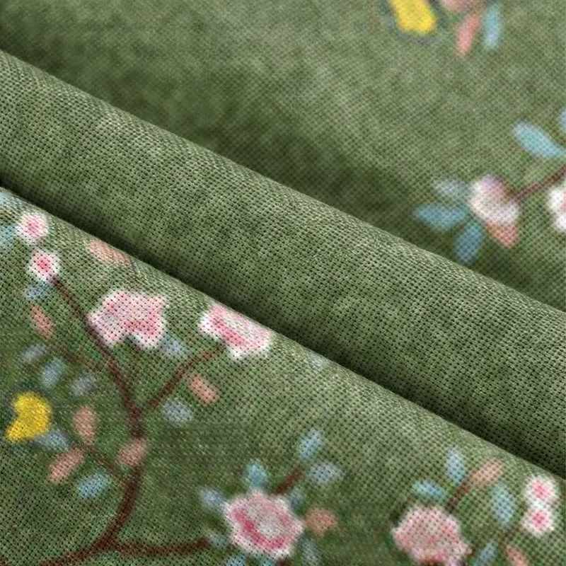 Raumteiler-Türvorhang mit Blumen- und Vogelmotiv
