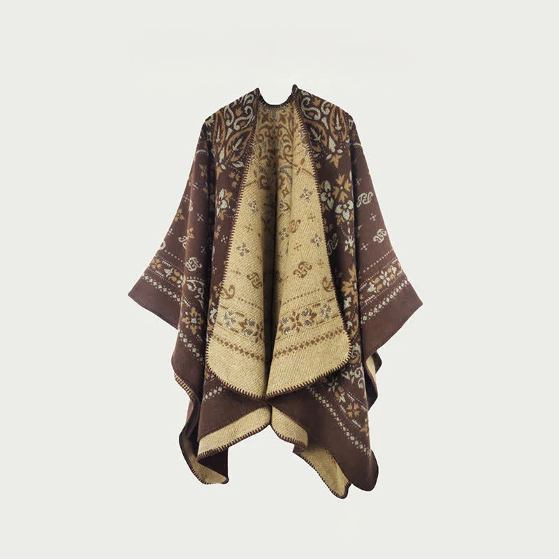 Wendbarer Schal/Umhang mit Vintage-Muster
