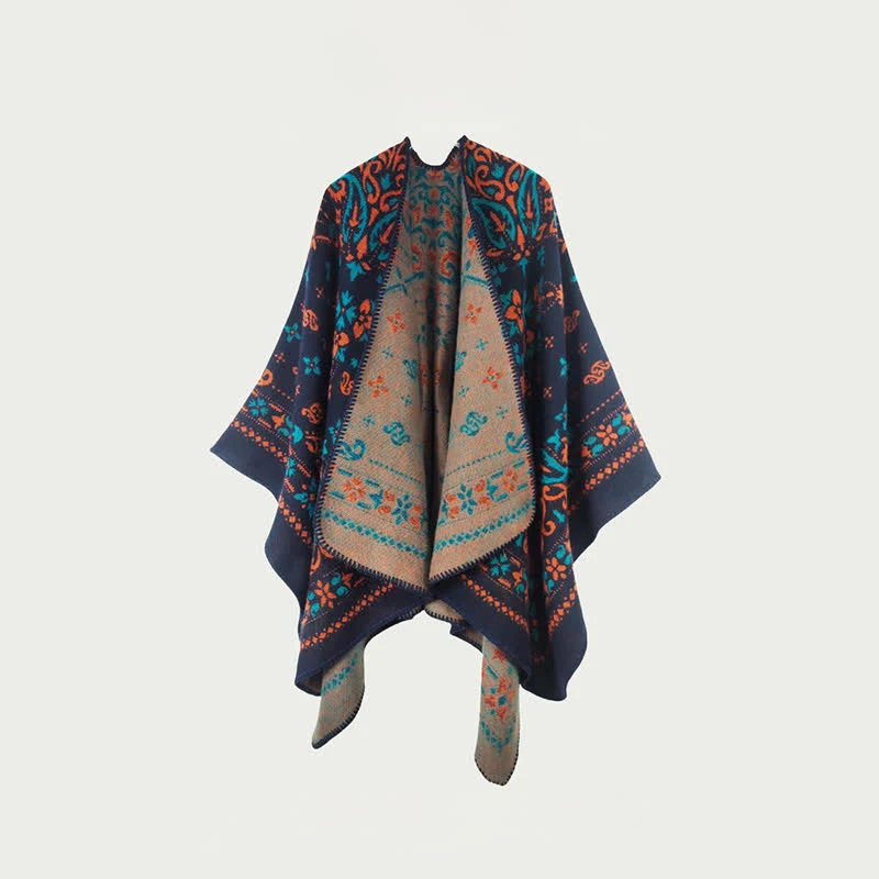 Wendbarer Schal/Umhang mit Vintage-Muster