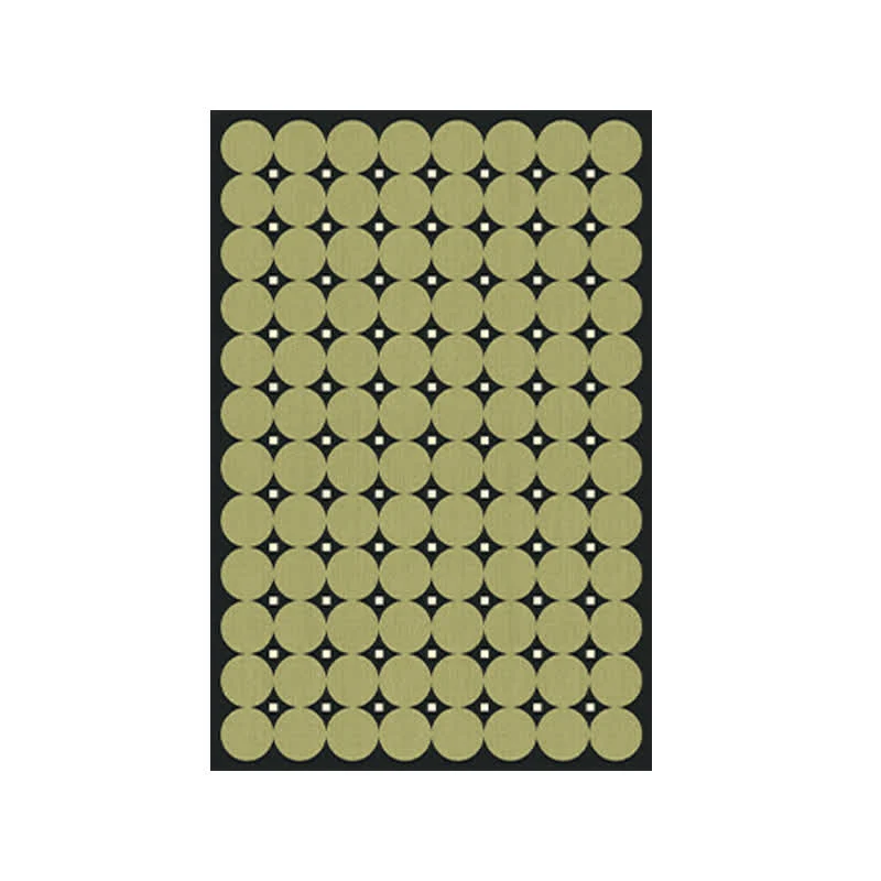 Teppich mit Kreis- und Quadratmuster
