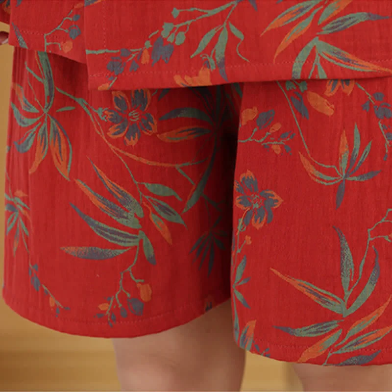 Schnelltrocknender Kimono-Pyjama aus Baumwollgaze