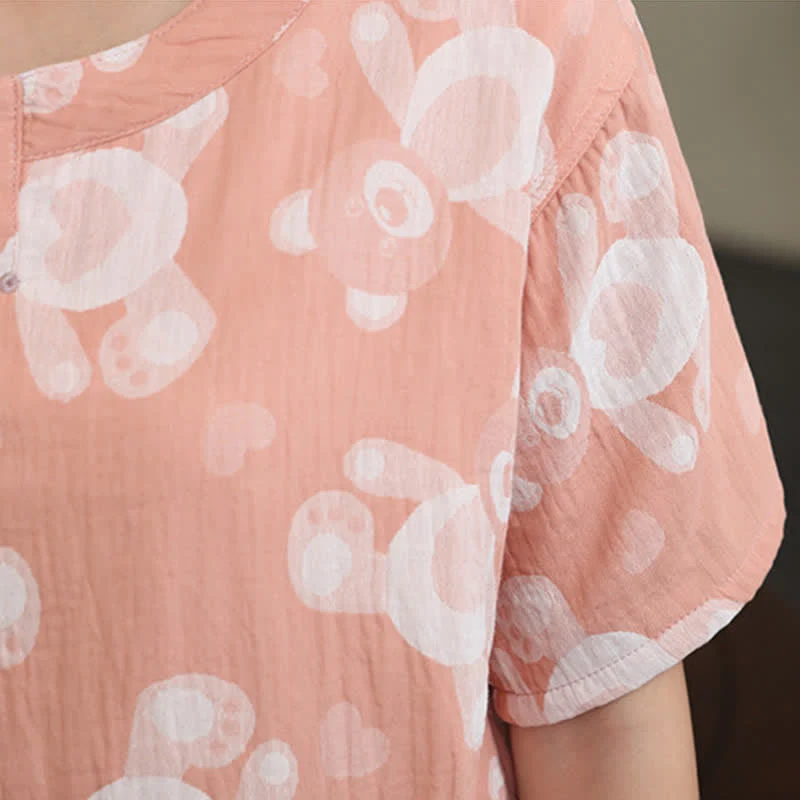 Sauna- und Loungewear-Set für Paare aus Bärengaze