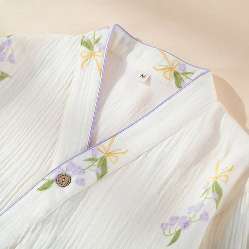 Maiglöckchen-Loungewear-Set aus Baumwolle